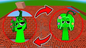 Я призываю НОВОГО Incredibox Sprunki в Maze Gmod Minecraft! Часть 11 | Incredibox Sprunki
