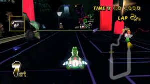 Mario Kart Black mod on Dolphin Wii Emulator notebook Full Speed with FRAPS HD