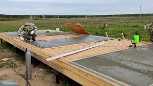 Делаем стяжку в каркаснике. Фатеево - эпизод 4