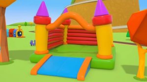 Развивающие мультики Машины помощники. Кто прыгнет выше? Мультфильмы про машинки — новая серия!