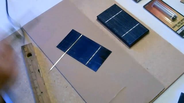 How to make a Solar Panel - First Step: Solar Cell Tabbing - How to Tab Solar Cells