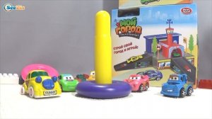 Видео для детей - Тики Таки! Машинки Собирают Пирамиду