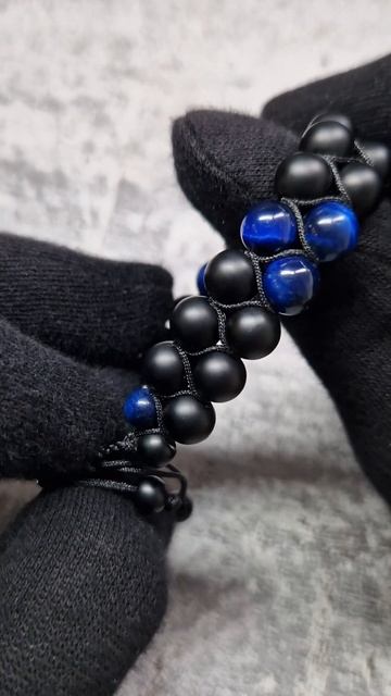 Бычий Глаз + Оникс. Браслет Двойная Шамбала #браслет #мужские #шамбала #подарок смотреть онлайн