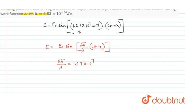 The electric field associated with a light wave is given by смотреть онлайн