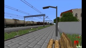 Грузовой ВЛ-80 проезжает станцию (Immersive Railroading)