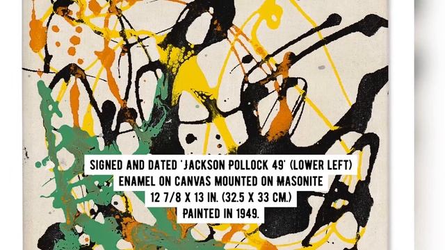 🖼 JACKSON POLLOCK (1912-1956) — Number 28