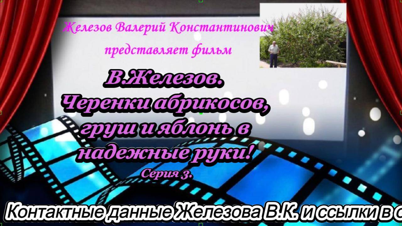 В.Железов. Черенки абрикосов, груш и яблонь в надежные руки! Серия 3.