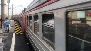 Электропоезд ЭД4М-0163 станция Сергиев Посад