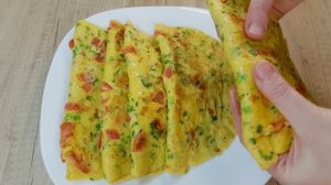 Рецепт быстрого завтрака из яиц и овощей для всей семьи.