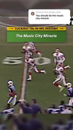 LUCKIEST TOUCHDOWNS in NFL History: The Music City Miracle (as requested )