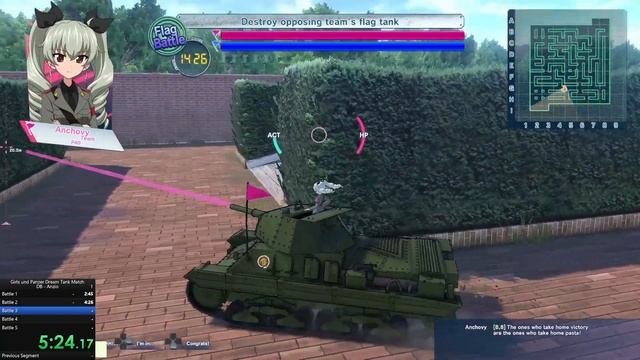 Girls und Panzer Dream Tank Match DX Speedrun | Anzio Domination Battle 10:35.43 смотреть онлайн