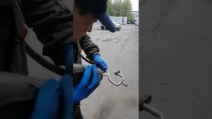 Ремонт трубки при помощи напыления алюминием