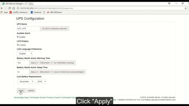 How To Lock UPS Display via NMC | Schneider Electric