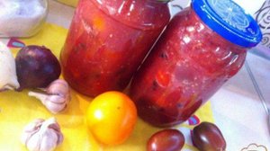 Помидоры черри в томатной заливке с болгарским перцем