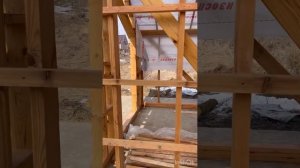 Строительство каркасного дома в стиле Барнхаус. Монтаж силового каркаса размерами 9,5х6,5м