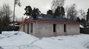 Одноэтажный дом 102 м2 из газобетона