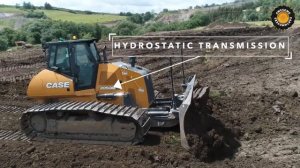 Бульдозер Case 2050M с отвалом PAT обзор