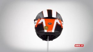 Airoh Spark Full Face Helmet - Matt Orange (Flow) 360 Spin