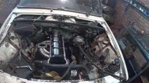 ВАЗ 2104 Майонез Серия №15, установка мотора и первый запуск