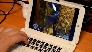 Обзор клавиатуры и мыши для планшета 8" Windows 10.Тест старых игр...