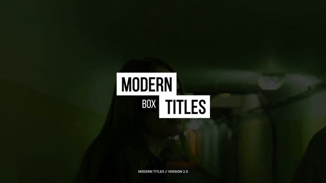 Modern Titles 2.0 | Adobe Premiere Pro Template смотреть онлайн
