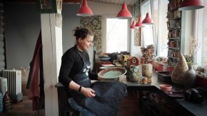 красим сидя