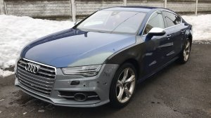 Audi S7 после лобового столкновения | РЕМОНТ И ПОКРАСКА В ГАРАЖЕ