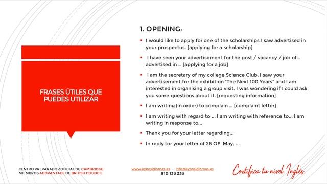 KYBOS IDIOMAS - Tutorial: “WRITING B2: FORMAL LETTER” смотреть онлайн