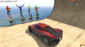 GTA 5 Water Ragdolls Venom Vs Spiderman (Euphoria Physics, Funny Moments) Water Ragdolls Gta 5