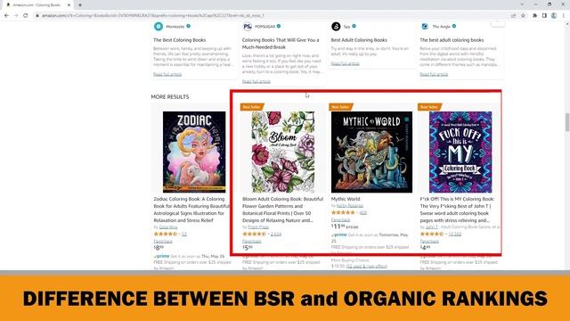 Amazon Best Sellers Rank (BSR) Explained for KDP Low Content Books and Self Published Authors [2022