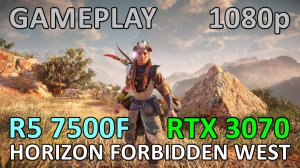 RYZEN 5 7500F + RTX 3070 / HORIZON FORBIDDEN WEST / GAME PLAY