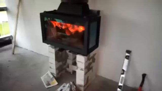 Горение каминной топки Jotul I620 FLR