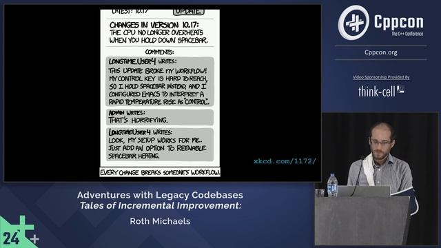 Adventures with C++ Legacy Codebases: Tales of Incremental Improvement - Roth Michaels - CppCon 2024