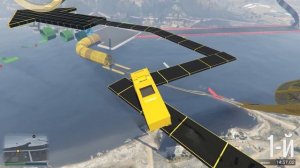 Полоса препятствий в gta 5 online, легкий скилл тест, который мы своими клешнями усложнили) (гта)