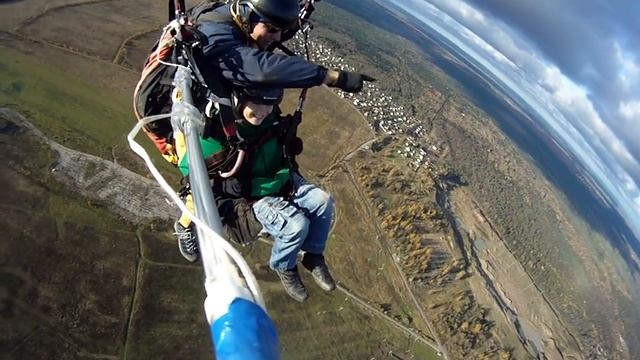 Первый полет на параплане