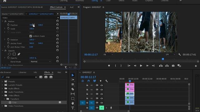 How to create SPLIT SCREENS EFFECT in Premiere Pro Simple and advanced
