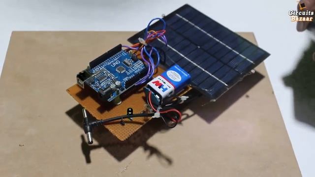 Automatic Solar Tracker Using Arduino / servo motor [ with code and working ]