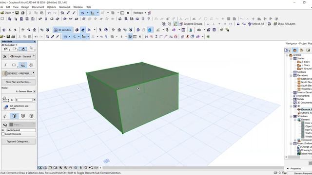 cad 1 latihan membuat objek meja dengan "MORPH" archicad 18 смотреть онлайн