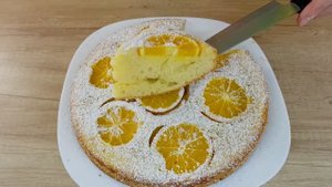 Рецепт пирога с апельсинами .
