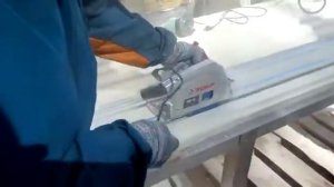 Раскрой стеклофиброцементных плит диском Espira PCD FCBT Optima