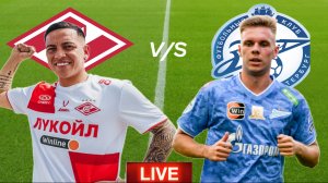 ФУТБОЛ ЧЕМПИОНАТ РОССИИ РПЛ. СПАРТАК - ЗЕНИТ. ПРЯМАЯ ТРАНСЛЯЦИЯ