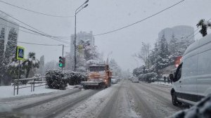 Вот такая весна в Сочи! Сочи завалило снегом!