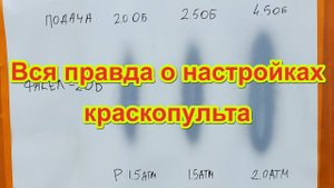 Как настроить краскопульт. Вся правда о настройках!!!