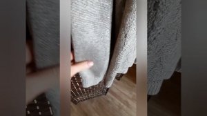 Весенняя кофточка из бабинной пряжи пан, с рюлексом и пайетками