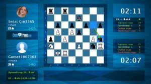 Chess Game Analysis: Guest41007363 - Sedat Çtn3565 : 1-0 (By ChessFriends.com)