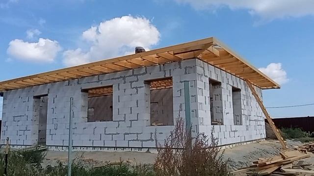 Четырёхскатная крыша 180м2 День 11 Тюмень смотреть онлайн