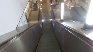 BRAND NEW Schindler 9700AE escalators at Rumyantsevo Metro Station in Moscow, Russia