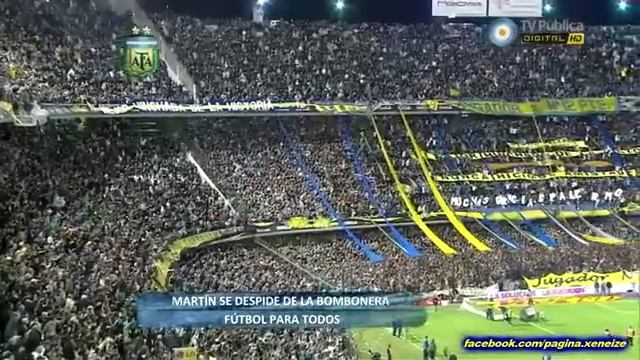 Emocionante Toda La Bombonera cantando Muchas Gracias Palermo