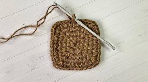 💡как связать плотный квадрат💡ровные галочки💡незаметное соединение рядов💡