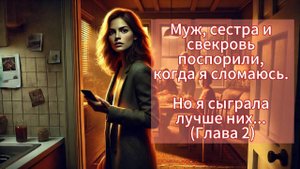 Муж, сестра и свекровь поспорили, когда я сломаюсь. Но я сыграла лучше них…
